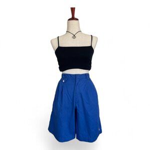 Vintage Ralph Lauren Bermuda Shorts Blue Size 8 High Waisted 90s mom shorts